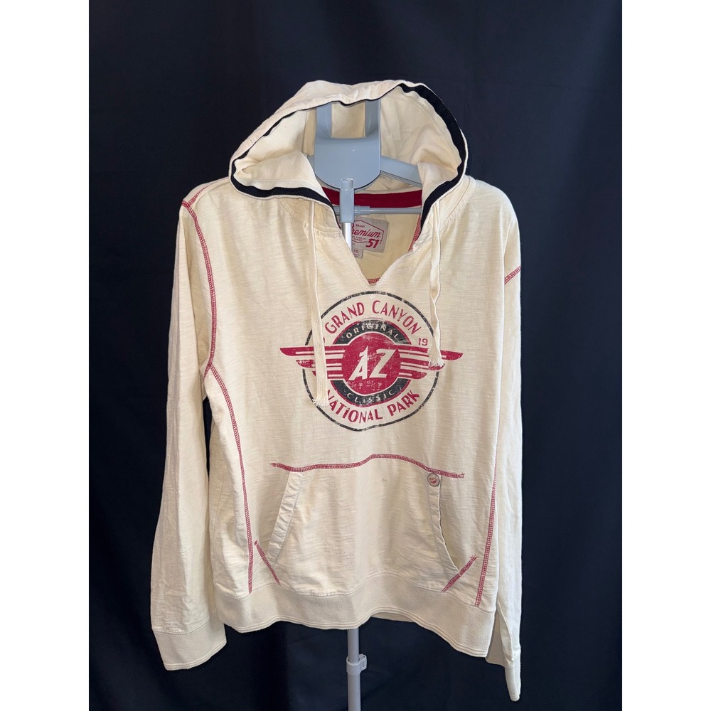 Premium 51 Grand Canyon National Park Hoodie Cream Red Thread Series XXL Mens